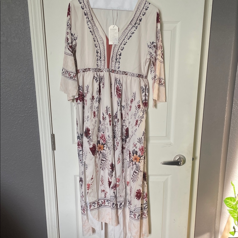 Floral Embroidered Maxi Dress